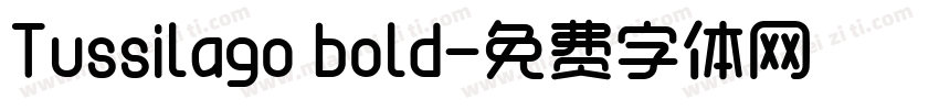 Tussilago bold字体转换